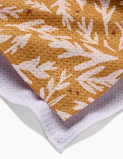 GEOMETRY Trail Dusting Gold Tea Towel