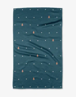 GEOMETRY Tree Dots Tea Towel