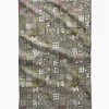 GEOMETRY Tribal Symbols Tea Towel
