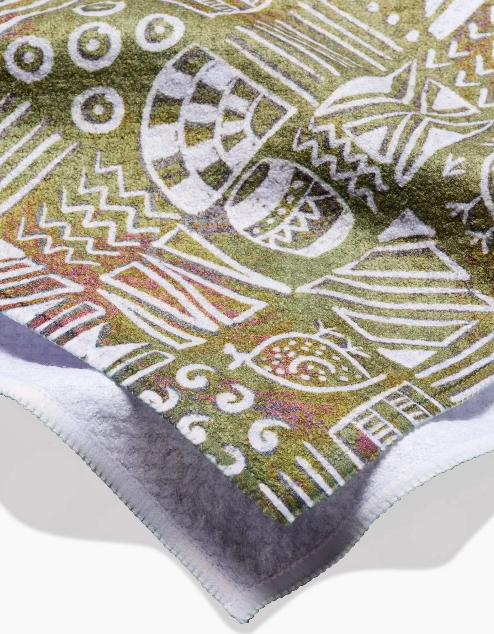 GEOMETRY Tribal Symbols Tea Towel