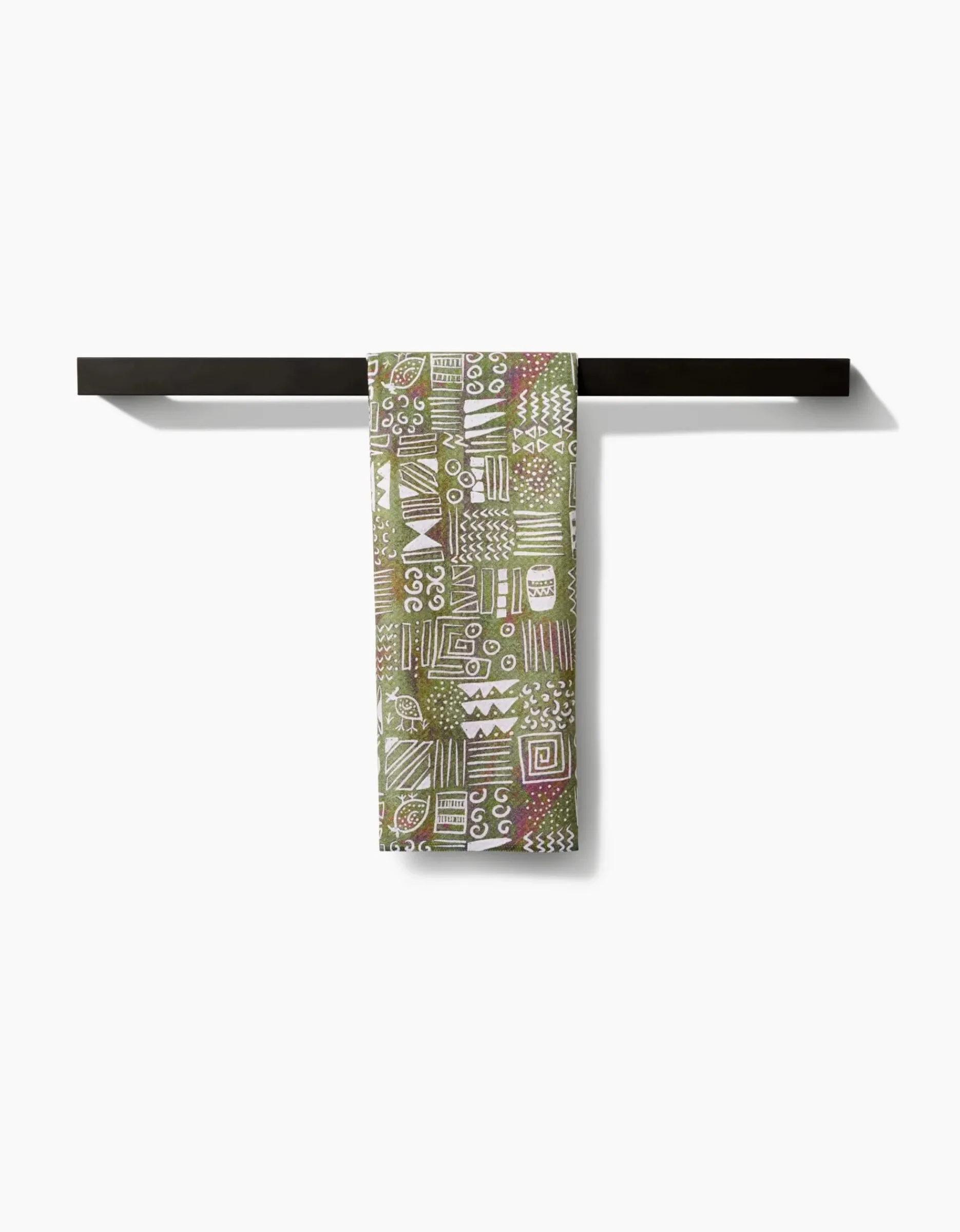 GEOMETRY Tribal Symbols Tea Towel