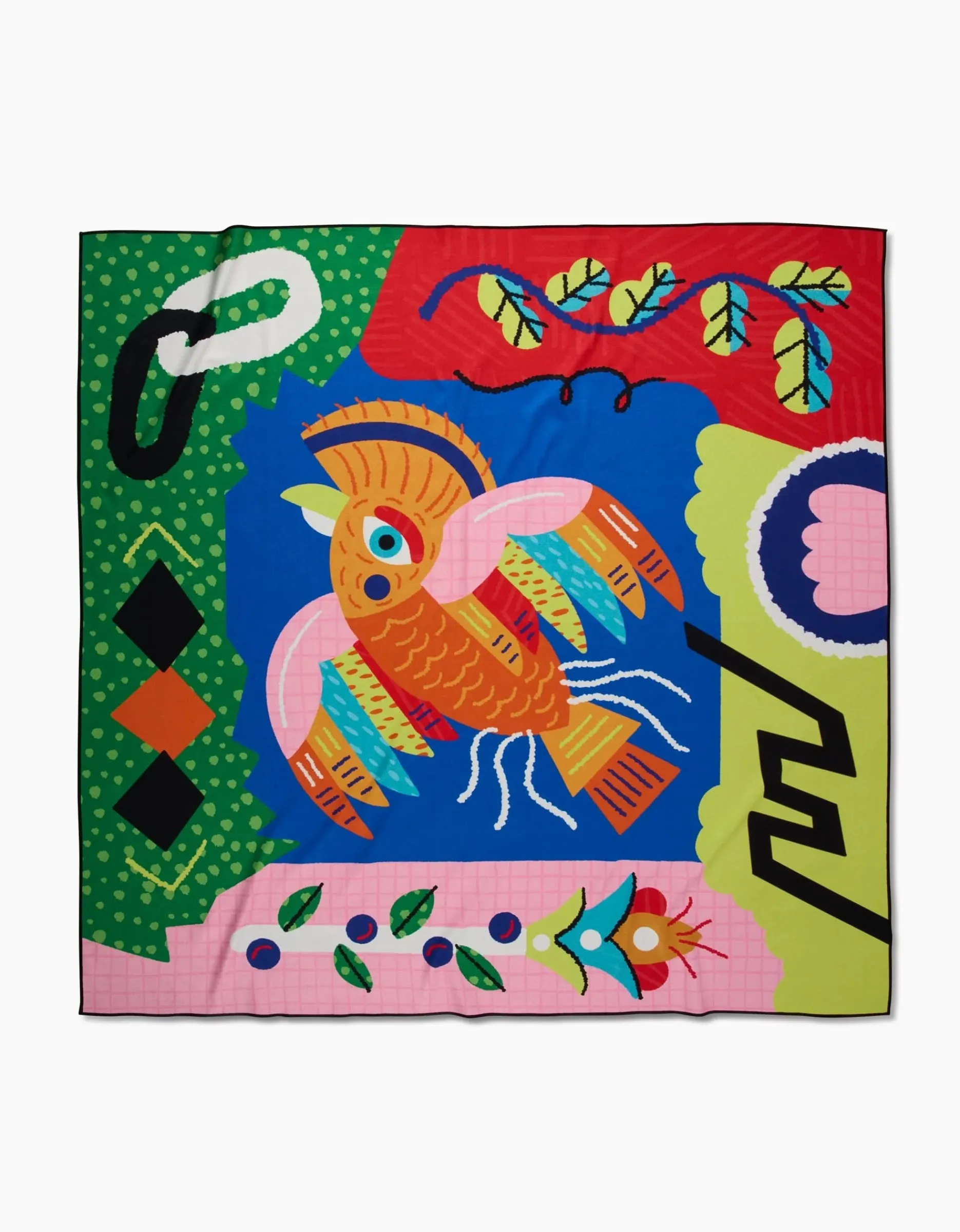 GEOMETRY Tropical Bird Beach Blanket