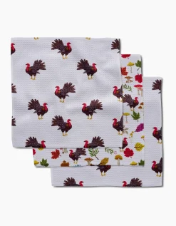 GEOMETRY Turkey Day Parade Dishcloth Set