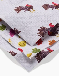 GEOMETRY Turkey Day Parade Dishcloth Set