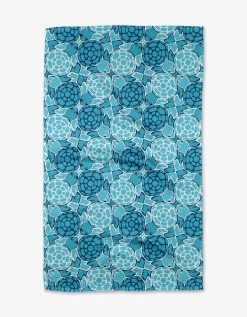 GEOMETRY Turtles Tea Towel