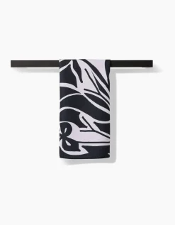 GEOMETRY Twilight Plant Tea Towel