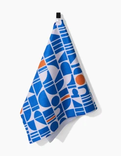 GEOMETRY Ultra Marine Harmony Tea Towel