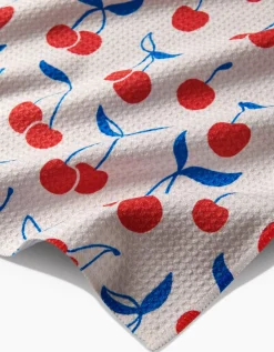 GEOMETRY Very Cherry Tea Towel