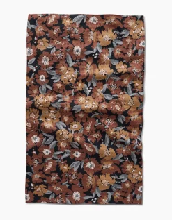 GEOMETRY Vintage Floral Natural Tea Towel