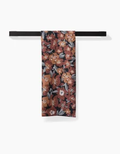 GEOMETRY Vintage Floral Natural Tea Towel