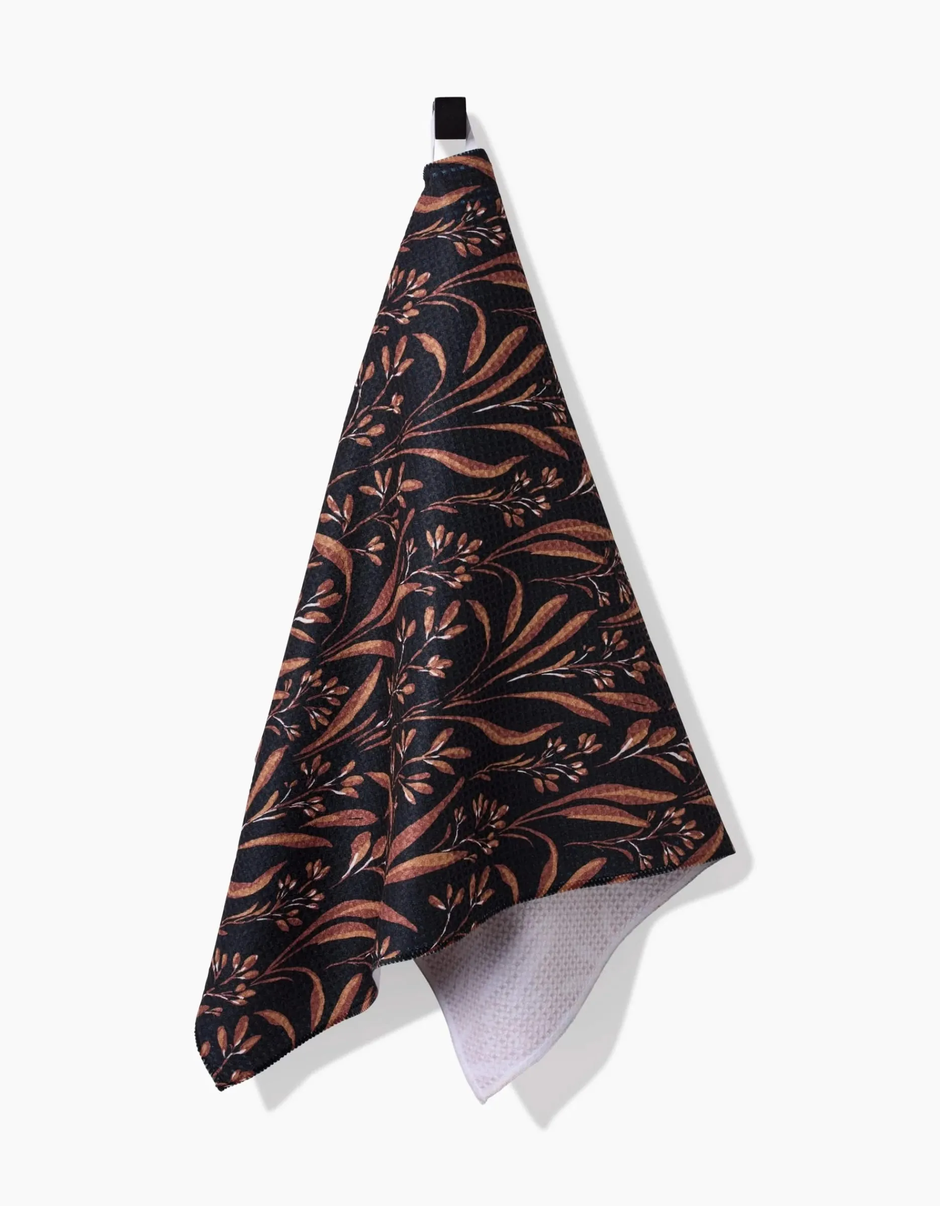 GEOMETRY Vintage Grass Black Tea Towel