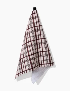 GEOMETRY Vintage Plaid Natural Luxe Hand Towel