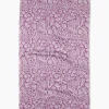 GEOMETRY Violet Paper Flowers Tea Towel