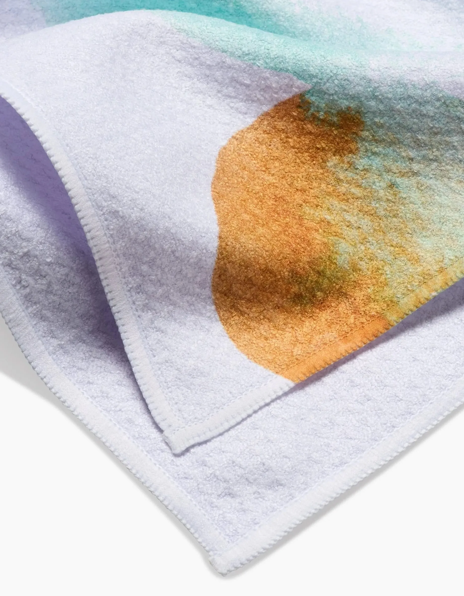 GEOMETRY Watercolor Rocks Tea Towel