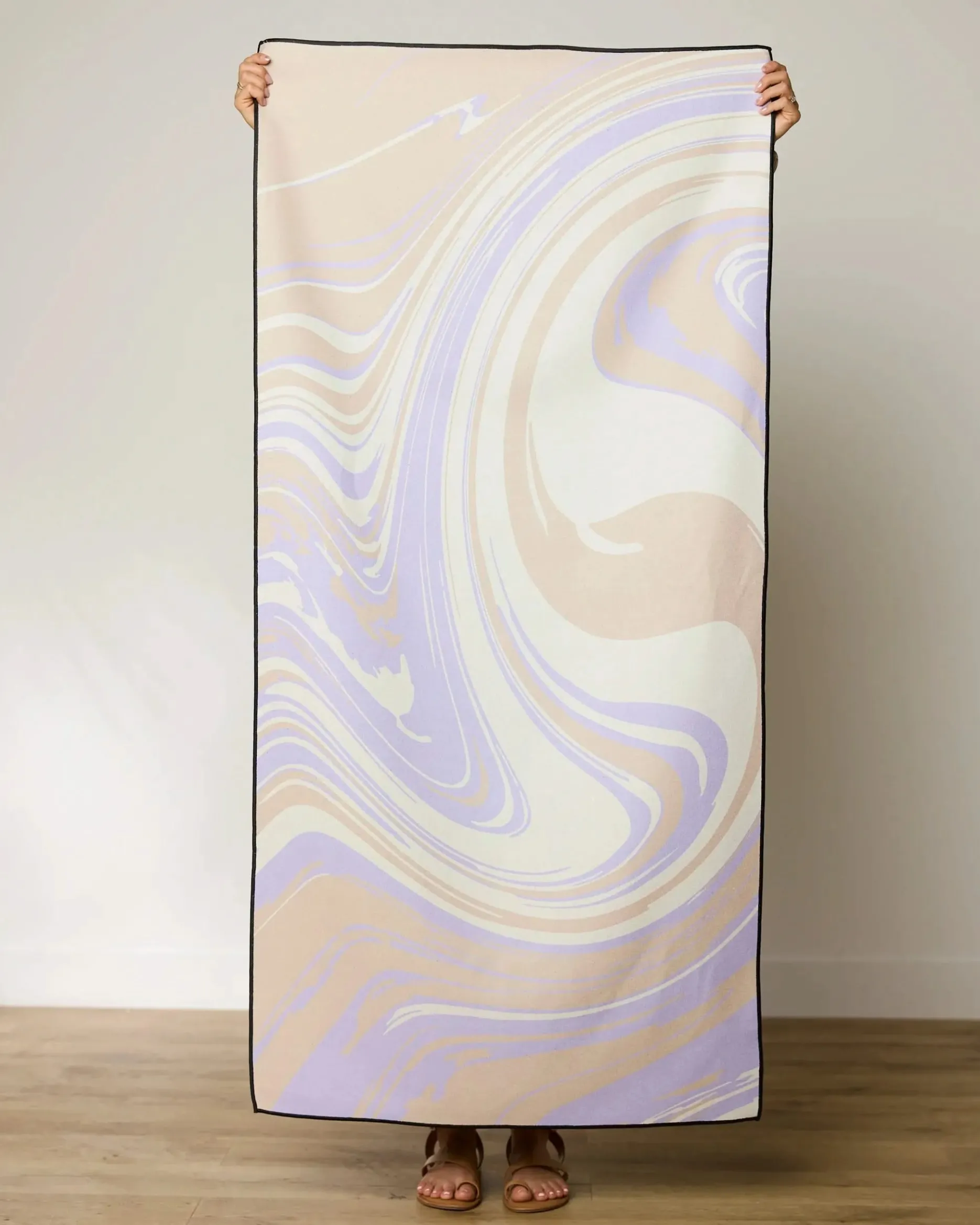 GEOMETRY Way Out Wave Beach Towel