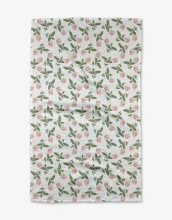 GEOMETRY Wildflower Vine Blush Tea Towel
