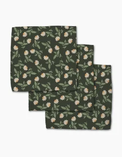 GEOMETRY Wildflower Vine Onyx Dishcloth Set