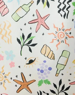 GEOMETRY Wine Not Beach Towel