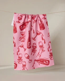 GEOMETRY Wining and Dining Tea Towel