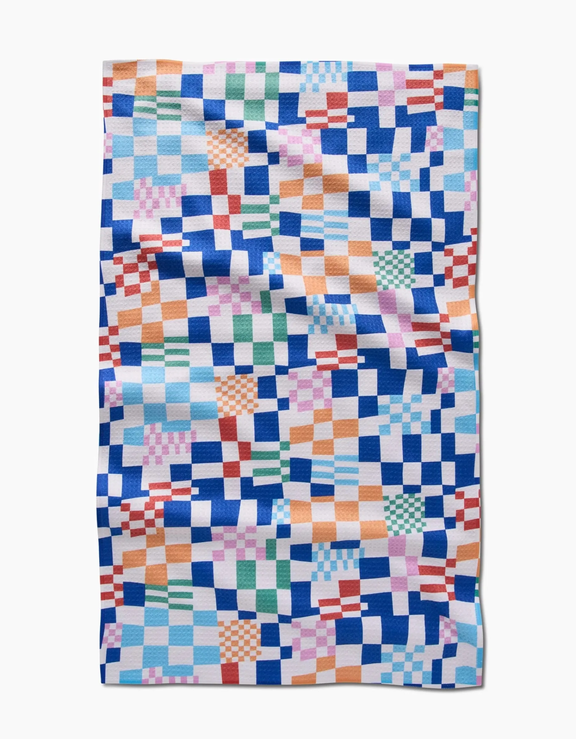 GEOMETRY Wonky Checkers Tea Towel