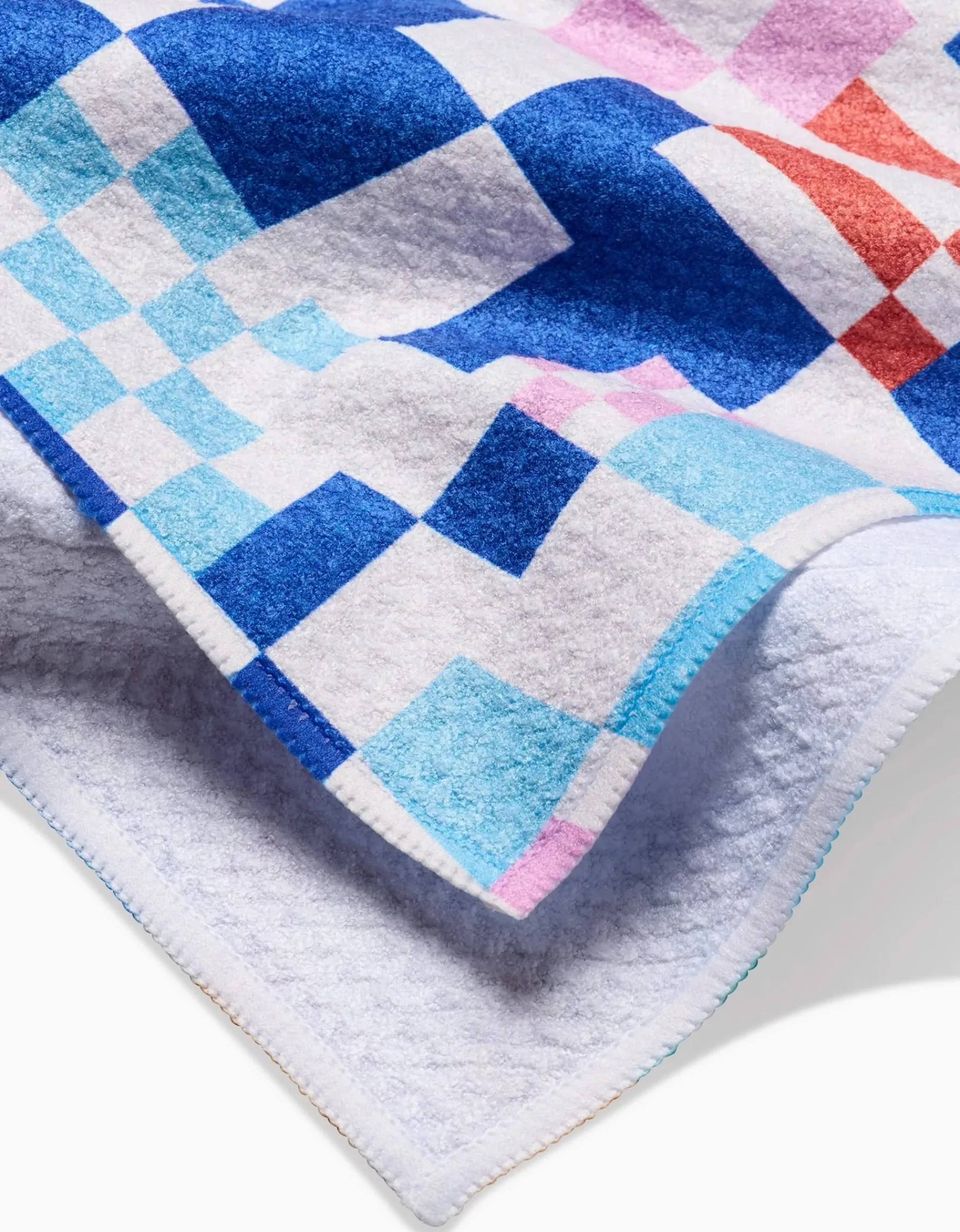 GEOMETRY Wonky Checkers Tea Towel