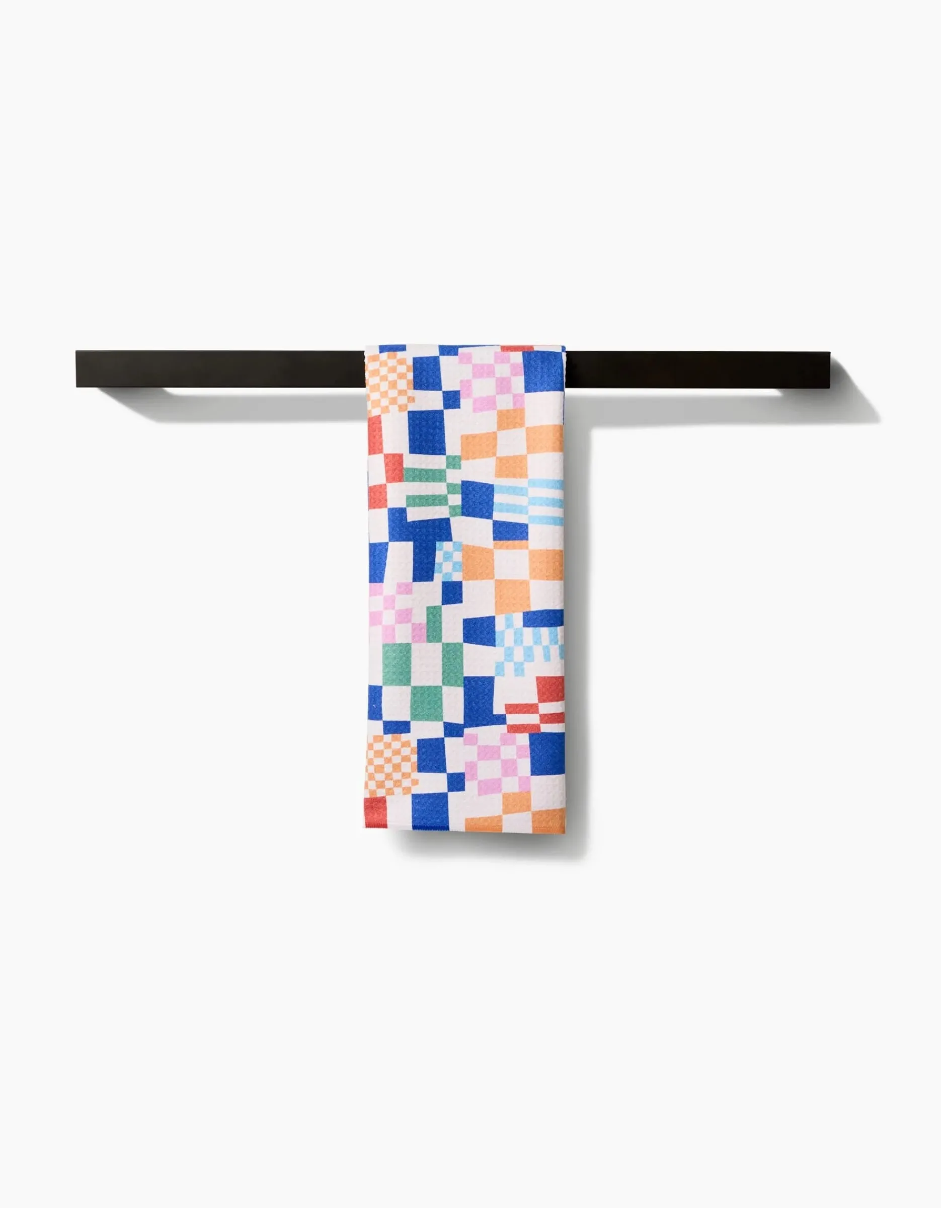GEOMETRY Wonky Checkers Tea Towel