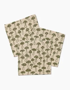 GEOMETRY Woodland Mushroom Luxe Washcloth Set