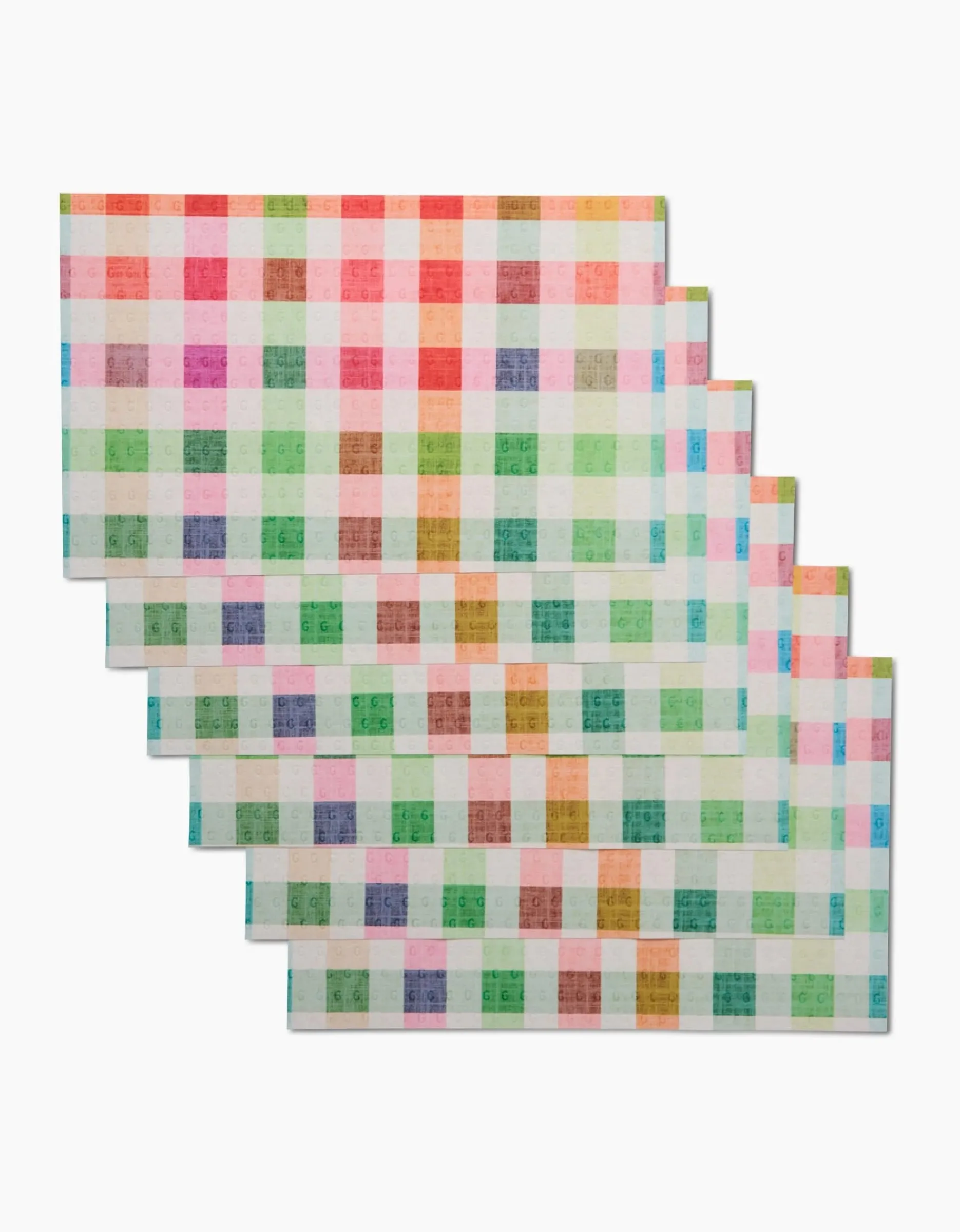 GEOMETRY Woven Spring Plaid Not Paper Towel